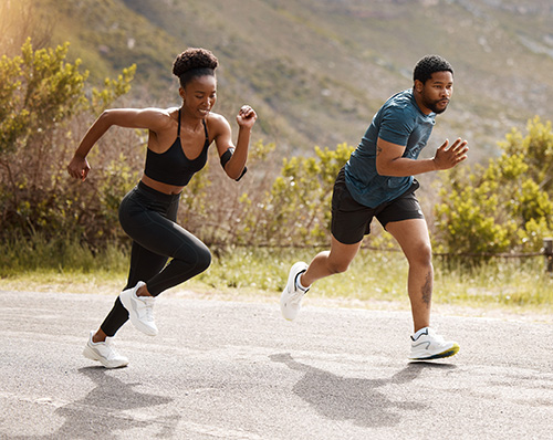 couple running